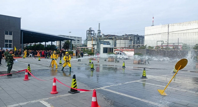 以賽促練強技能！楚星公司開展2023年度消防技能比武(圖1)